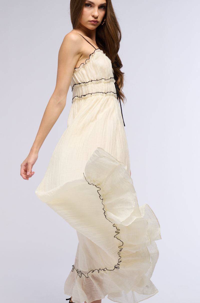 white coquette dress COQUETTE CORE SATIN MAXI DRESS – AKIRA