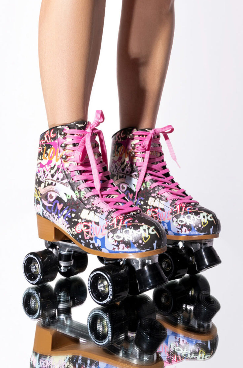 COSMIC SKATES ART GRAFFITI ROLLER SKATES view 0