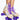 Front View Cosmic Skates Funky Floral Print Roller Skates