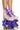 Side View Cosmic Skates Funky Floral Print Roller Skates
