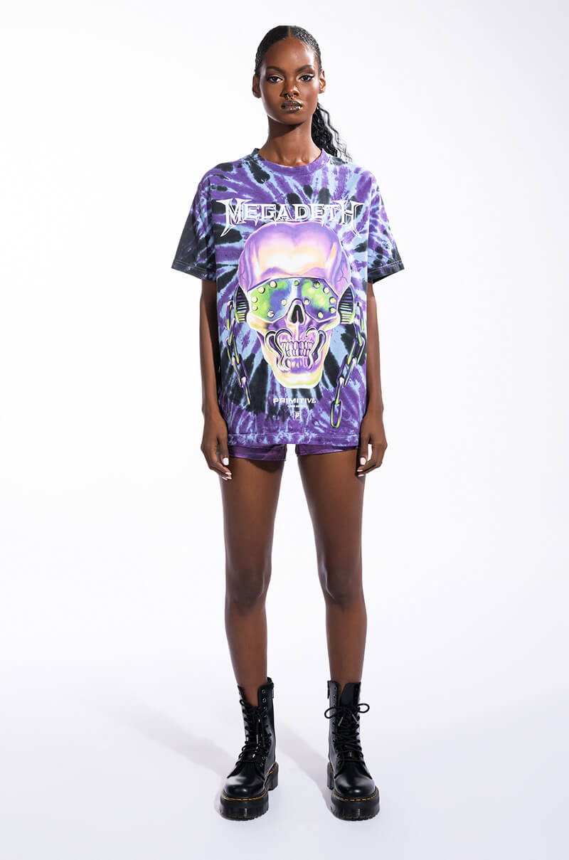 Extra View Cosmic Vibes Coated Metallic Short