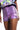 Side View Cosmic Vibes Coated Metallic Short