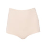 Front View Cosmo Layering High Waisted Stretchy Shorts In Nude