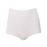 Front View Cosmo Layering High Waisted Stretchy Shorts In White