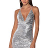 Front View Cosmo Sequin Mini Dress