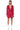 Extra View Covet Faux Suede Trench Mini Dress In Red