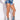 Front View Cowgirl Chic Patchwork Denim Shorts