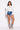 Back View Cowgirl Chic Patchwork Denim Shorts