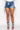 Detail View Cowgirl Chic Patchwork Denim Shorts