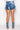 Extra View Cowgirl Chic Patchwork Denim Shorts