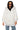 Front View Cozy Up Faux Fur Boxy Longline Hoodie