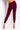 Front View Crazy Comfy Cool Fuzzy Casual Jogger in Burgundy