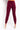 Back View Crazy Comfy Cool Fuzzy Casual Jogger in Burgundy