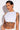 Front View Crazy Sexy Cool Crossback Crop Top