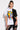 Front View Crazy Sexy Cool Mixed Material T Shirt