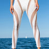 Front View Creepin Mesh Insert High Waist Legging