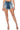 Front View Crete Ultra Distressed Denim Shorts