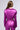 Extra View Cropped And Coated Blazer In Neon Purple