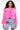 Full View Cropped Feather Jacket In Pink