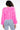 Extra View Cropped Feather Jacket In Pink