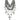 Back View Cross Me Chunky Layered Necklace