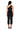 Extra View Cross Me Mesh Rhinestone Dress In Black