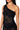 Extra View Cross Me Mesh Rhinestone Dress In Black