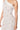 Extra View Cross Me Mesh Rhinestone Dress In White