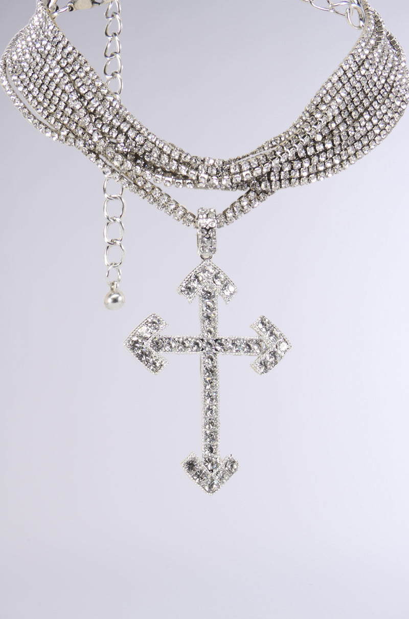Back View Cross My Heart Choker 5