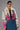 Front View Crushing It Grafiti Cropped Sherpa Jacket
