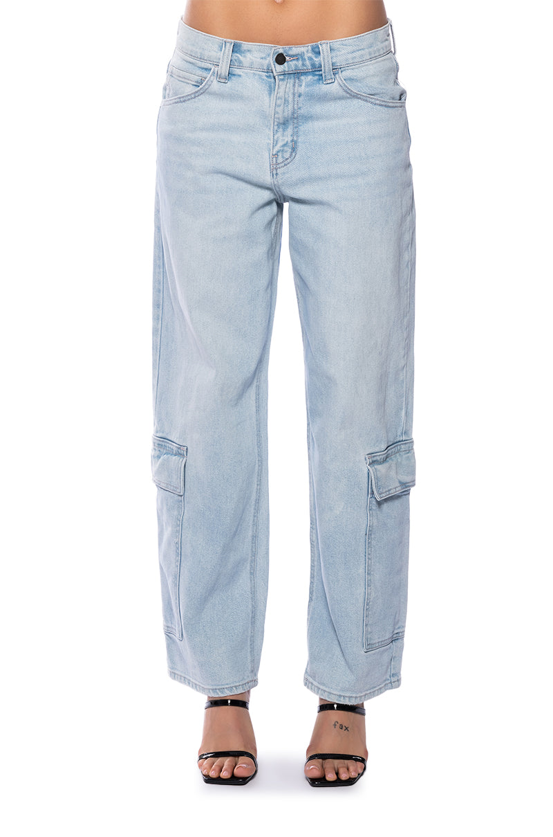 Extra View Crushing On Them Vintage Low Rise Light Denim Jean view 7