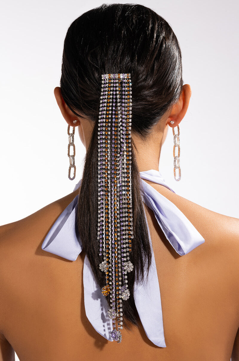 Front View Crying Colors Drippy Hair Pony Pin