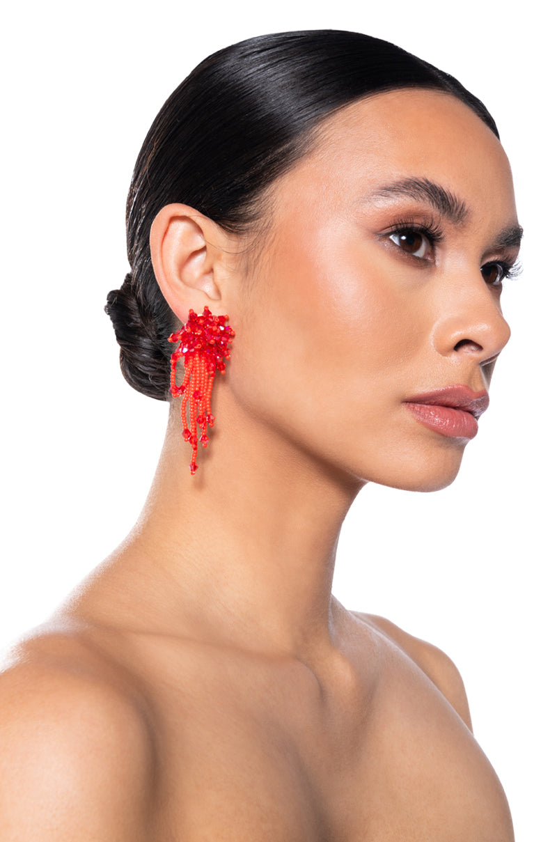 Front View Crystal Babe Dangle Earring