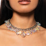 Front View Crystalize Statement Choker