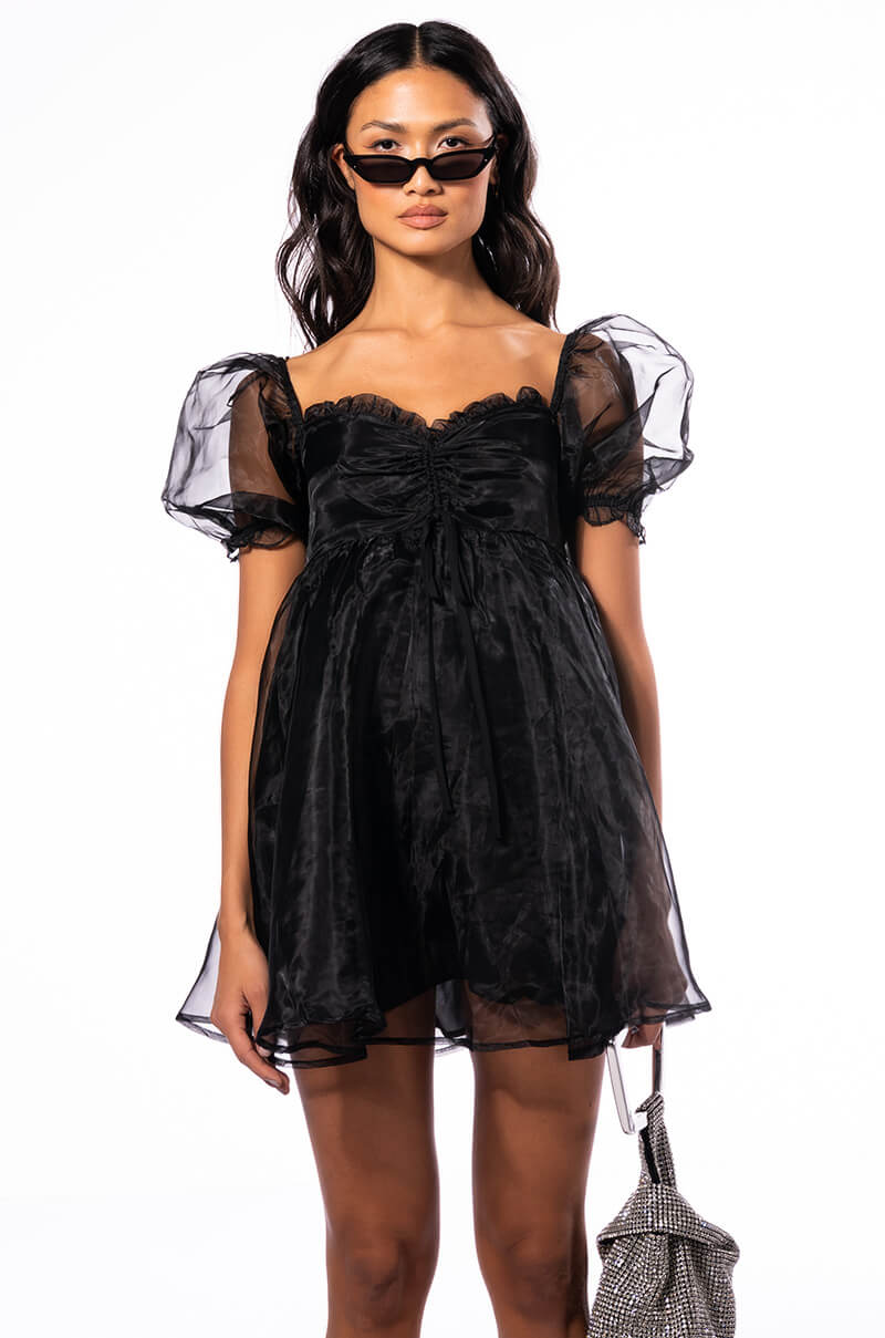 Detail View Cupcake Cutie Babydoll Mini Dress