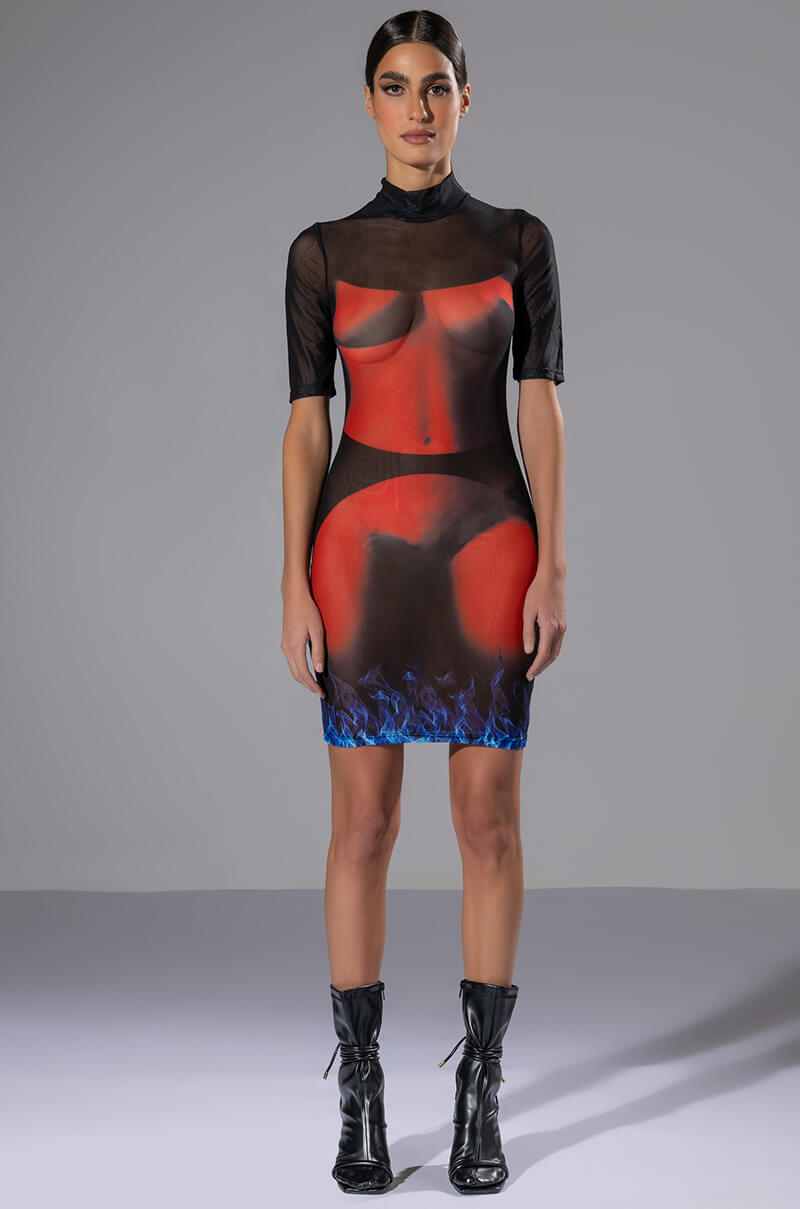 Side View Curious For Me Short Sleeve Mini Dress