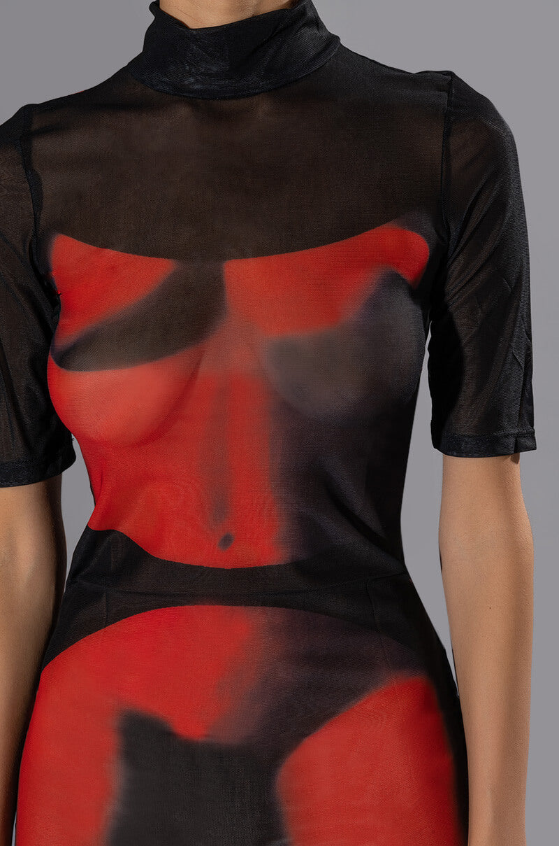 Extra View Curious For Me Short Sleeve Mini Dress