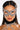 Front View Curtain Up Rhinestone Mask