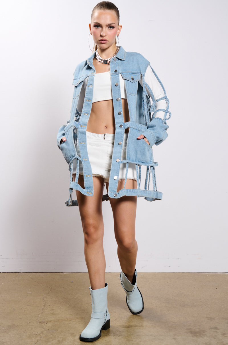 Extra View Cut It Out Denim Jacket