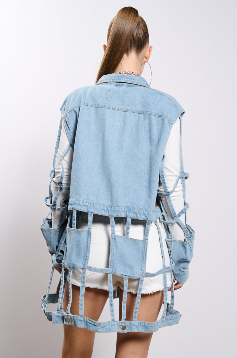 Extra View Cut It Out Denim Jacket