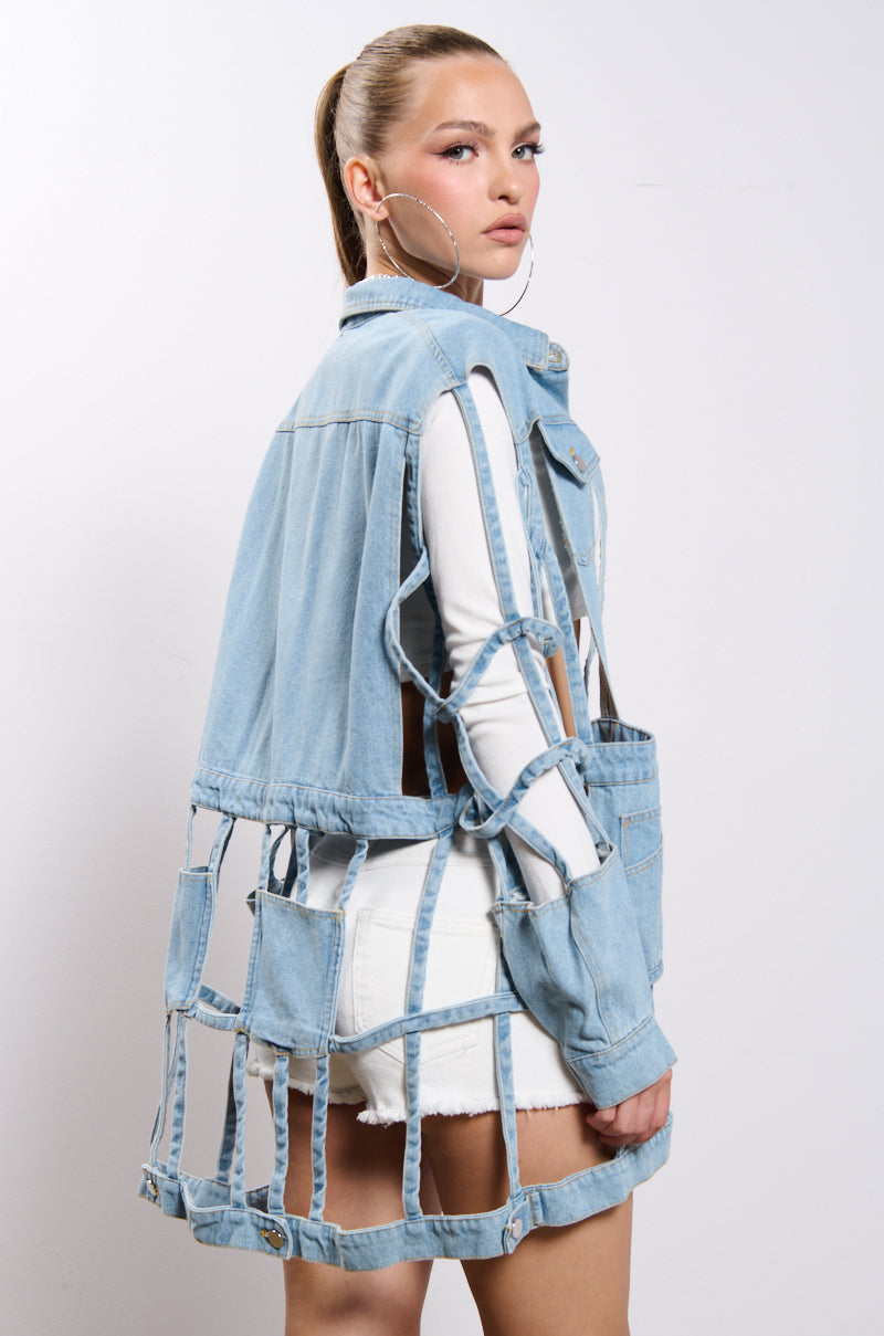 Cut Up Jacket CUT IT OUT DENIM JACKET – AKIRA