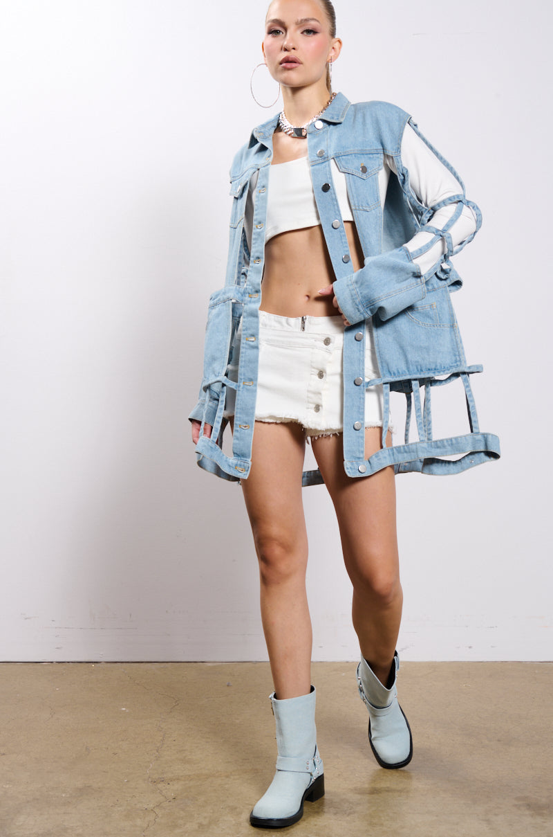 Extra View Cut It Out Denim Jacket