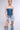 Front View Cut Me Off Strapless Denim Top