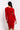 Back View Cut Out For It Long Sleeve Side Cut Out Bodycon Midi Dress in Red