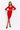 Full View Cut Out For It Long Sleeve Side Cut Out Bodycon Midi Dress in Red