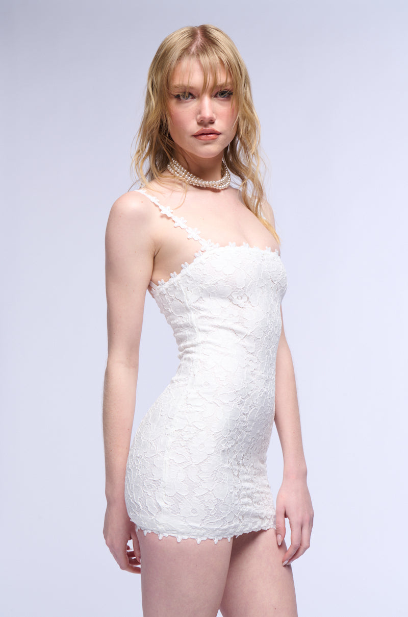CUTE AS A BUTTON LACE MINI DRESS AKIRA CUTE AS A BUTTON LACE MINI DRESS AKIRA