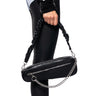 Front View Daft Black Asymmetrical Purse