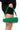 Front View Daft Green Asymmetrical Purse