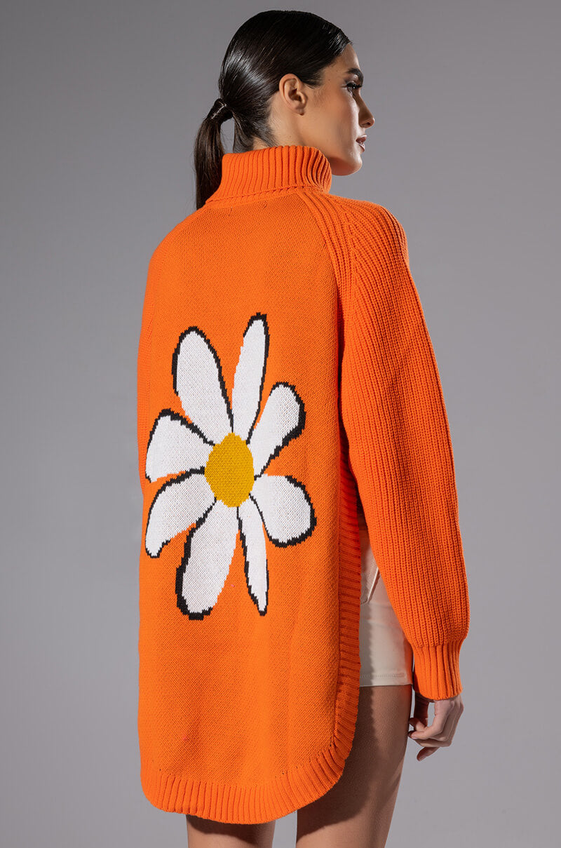 Side View Daisy Dreaming High Low Sweater