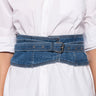 Front View Daisy Duke Denim Waist Belt